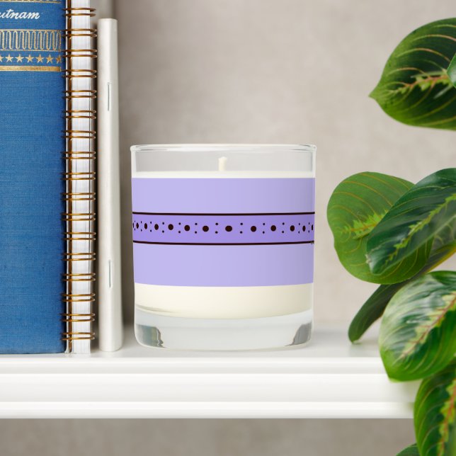 Relax Cup Violet Purple Scented Candle w lid (Shelf)