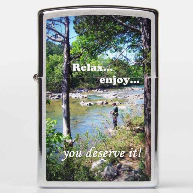 Relax...Enjoy... Zippo Lighter (Front)