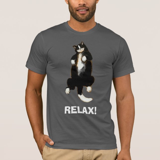 Relax friend! Sleeping cat T-Shirt (Front)
