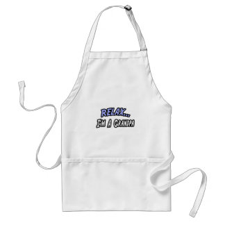 Relax, I'm a Grandpa Adult Apron