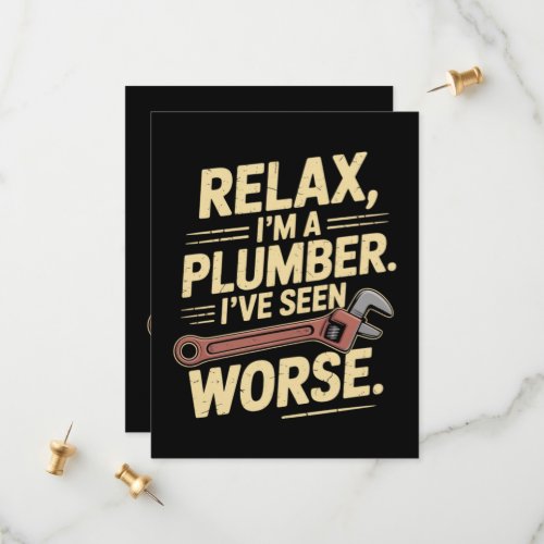 RElax I'm A Plumber - Plumber Funny  Save The Date