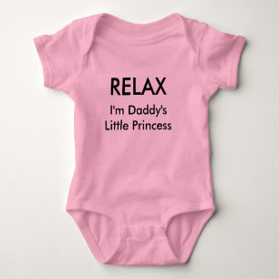"RELAX..I'm Daddy's Little Princess" Girls's Tutu Baby Bodysuit