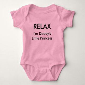 "RELAX..I'm Daddy's Little Princess" Girls's Tutu Baby Bodysuit