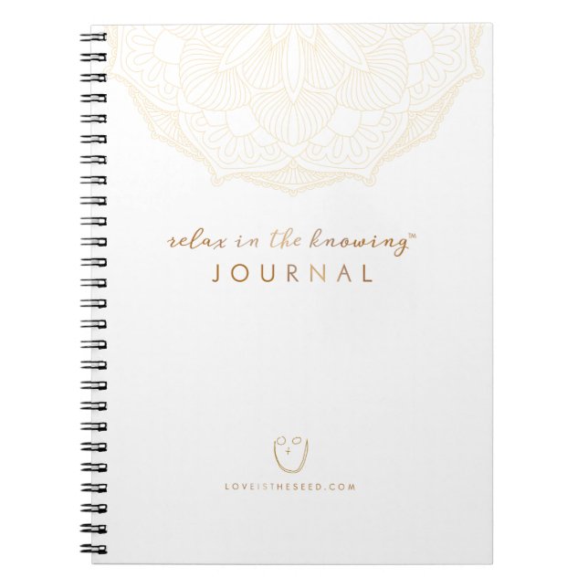 Relax in the Knowing Journal (Front)