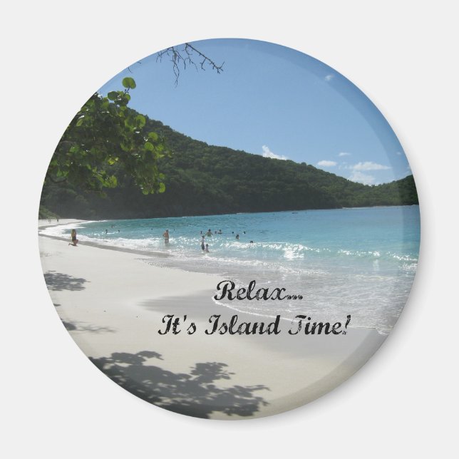 Relax...it's Island Time! Magnet (Front)