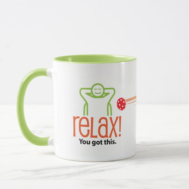 Relax, it's only Pickleball Mug (Left)