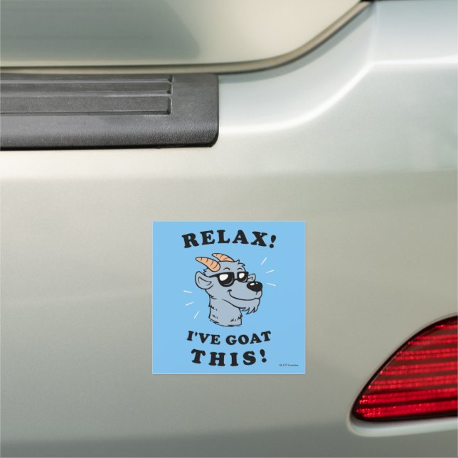 Relax! I've Goat This Car Magnet (In Situ)