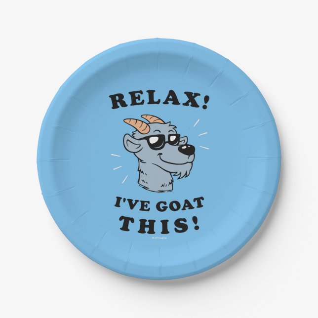Relax! I've Goat This Paper Plates (Front)