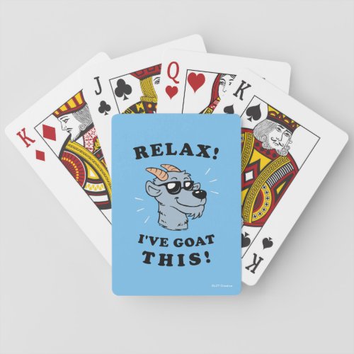 Relax Ive Goat This Poker Cards