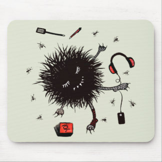 Relax Lazy Monster Cute Funny Mouse Pad