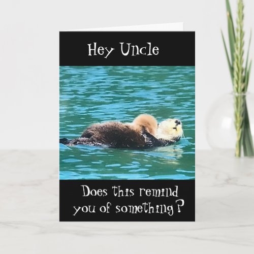 **RELAX LIKE HIM ON BIRTHDAY UNCLE** CARD