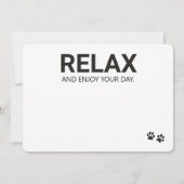 Relax Like the Dog Father's Day Card (Back)