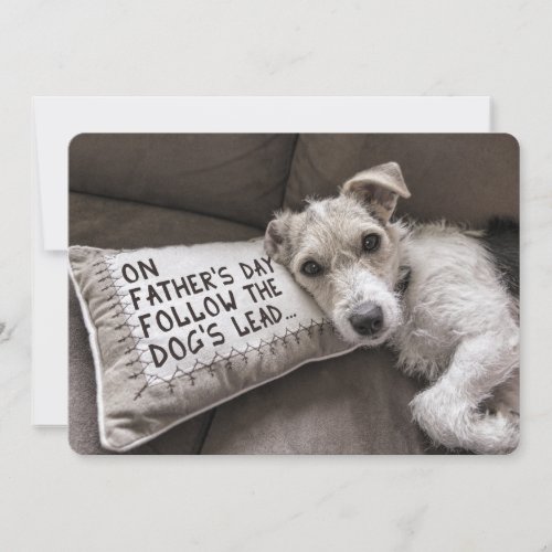 Relax Like the Dog Fathers Day Card