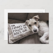 Relax Like the Dog Father's Day Postcard (Front/Back)