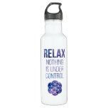 Relax Mindfulness Buddha Quote Stainless Steel Water Bottle at Zazzle
