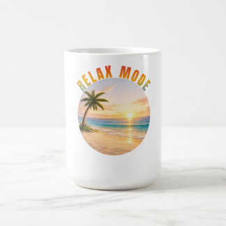 Relax Mode Tropical Sunset Coffee Mug