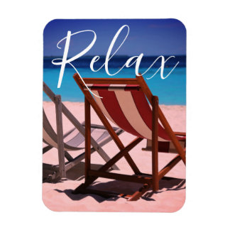 Relax | Motivational Beach, Ocean Magnet