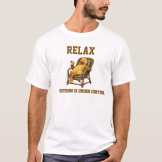 Relax Nothing Is Under Control Funny Duck T-Shirt