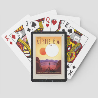 Relax on Kepler 16b holiday advert Poker Cards