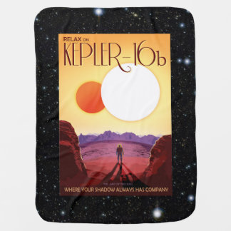 Relax on Kepler 16b space tourism advert Baby Blanket