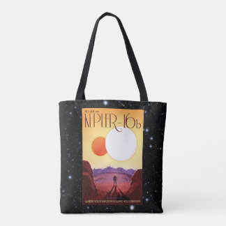 Relax on Kepler 16b space tourism advert Tote Bag