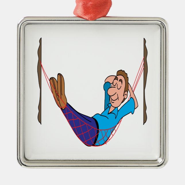 Relax On Labor Day Metal Ornament (Front)