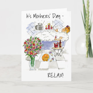 'Relax on Mother's Day' Greeting Card