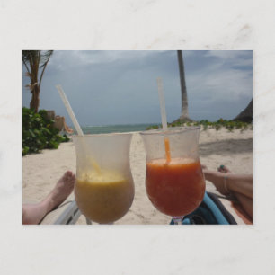Relax on the beach postcard