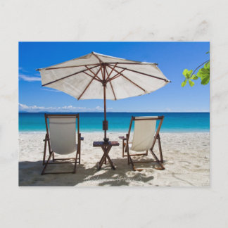 Relax on the beach postcard