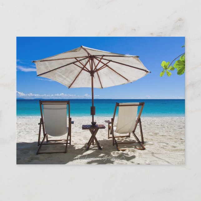 Relax on the beach postcard (Front)