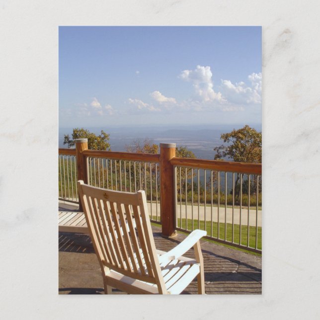 Relax on Top of the World: Mount Magazine Arkansas Postcard (Front)