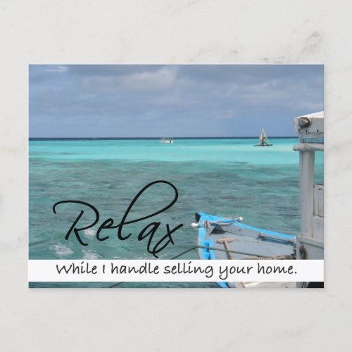 RELAX Real Estate postcard