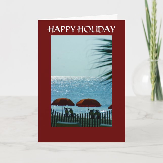 RELAX, REFRESH, RECHARGE-CHRISTMAS HOLIDAY CARD (Front)