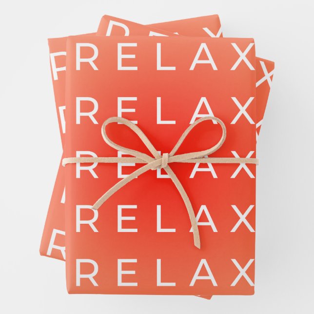 Relax Relax Gradient Wrapping Paper Sheets (In situ)