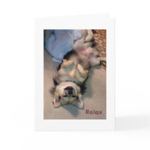 Relax, Rest and Recuperate Greeting Card