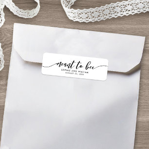 Relax Script Meant to Bee Wedding Favor Label