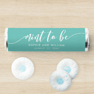 Relax Script Mint to Be Editable Color Wedding