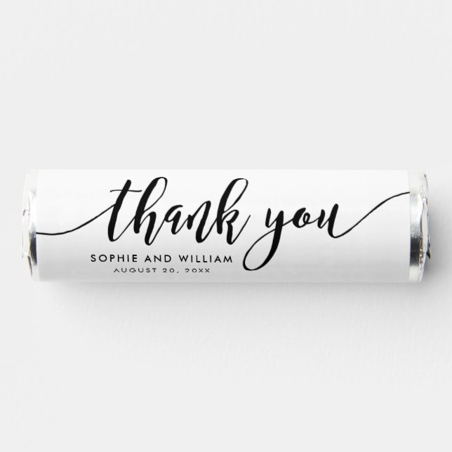 Relax Script Thank You Wedding Breath Savers® Mints (Front)