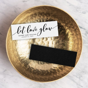 Relax Script Wedding Let Love Glow