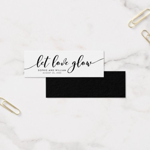 Relax Script Wedding Let Love Glow