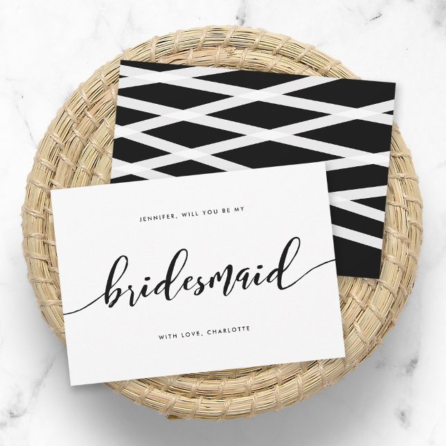 Relax Script Will You Be My Bridesmaid Invitation (Creator Uploaded)