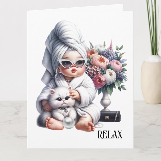 RELAX - See Back -  Card (Front)
