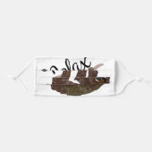 Relax - Sloth Face Mask (Front, Folded)