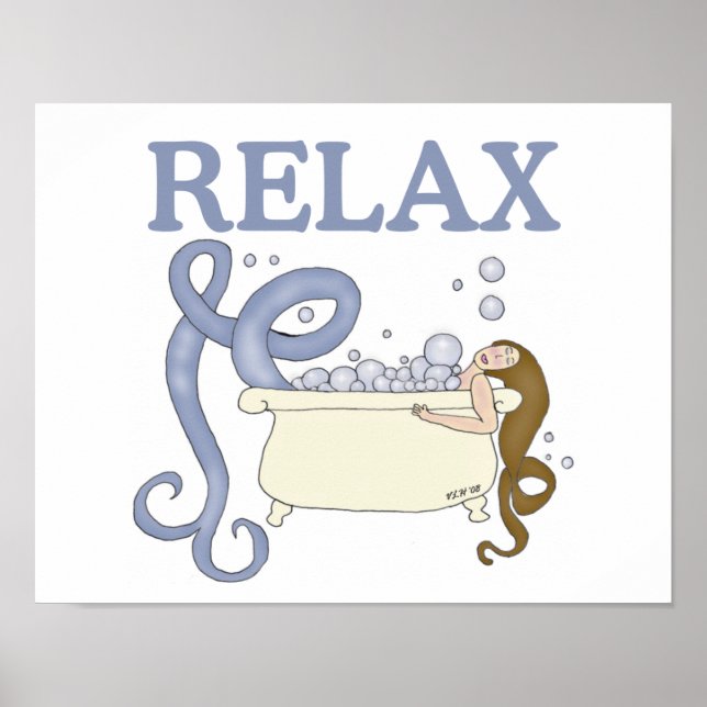 Relax Spa Mermaid Print (Front)