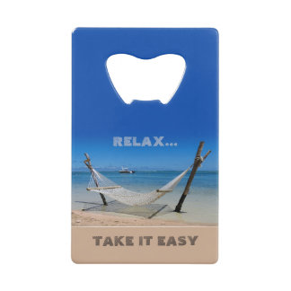 Relax - Take it Easy Stainless Steel Bottle Opener