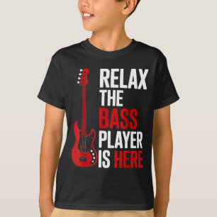 Relax The B Player Is Here Retro Guitar Musician F T-Shirt