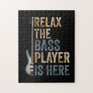 Relax The Bass Player Is Here Guitarist Instrument Jigsaw Puzzle