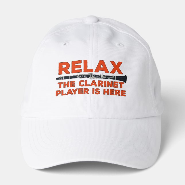 Relax The Clarinet Player is Here Performance Cap (Front)