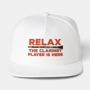 Relax The Clarinet Player is Here Snap Back Hat