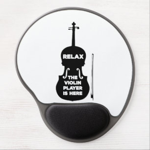Relax The Violin Player is Here Gel Mouse Pad